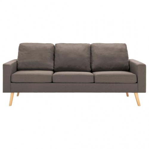 2 personers sofa stof gråbrun