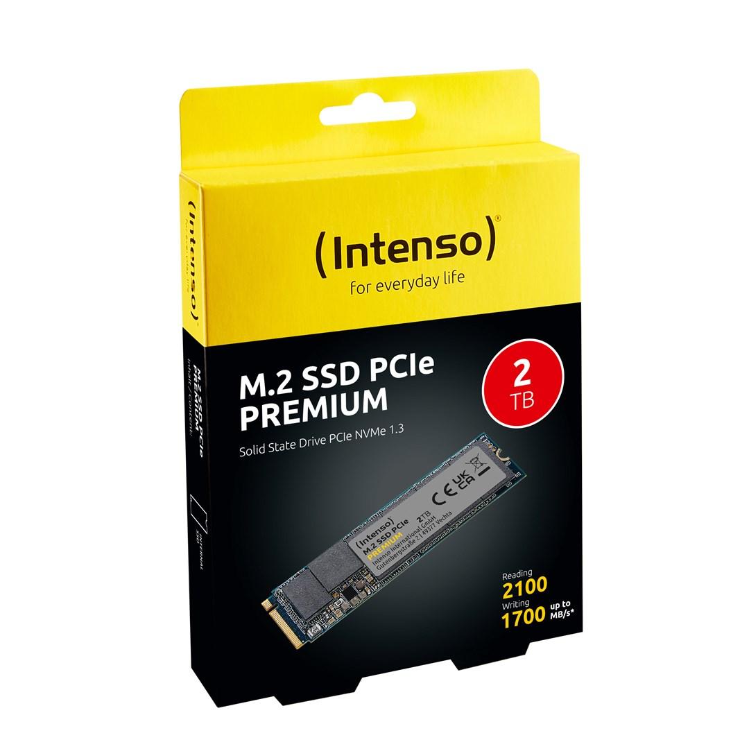 M.2 NVMe SSD 2 TB - Intenso PCIe 3.0 (2280) billede