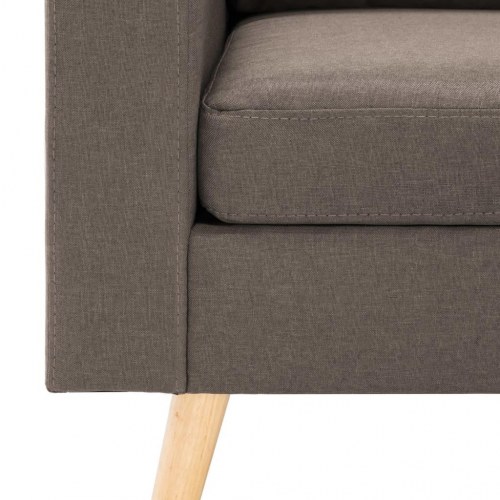 2 personers sofa stof gråbrun