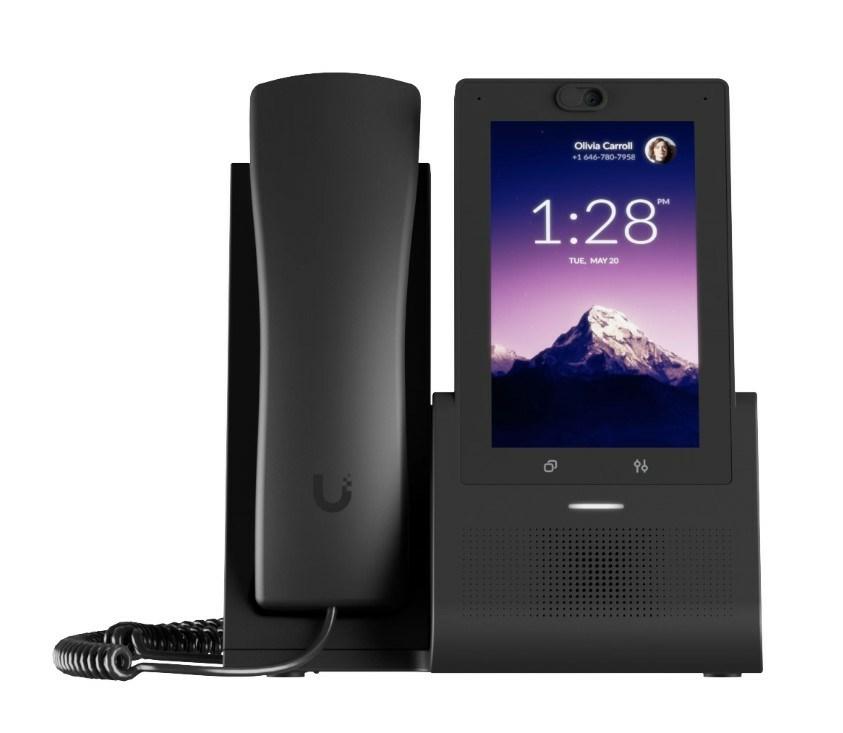 Fastnettelefon med touch – Ubiquiti Phone Touch, sort billede