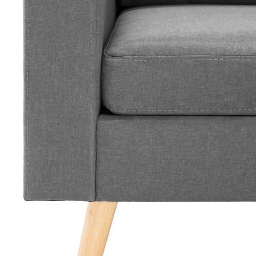 2 personers sofa stof lysegrå