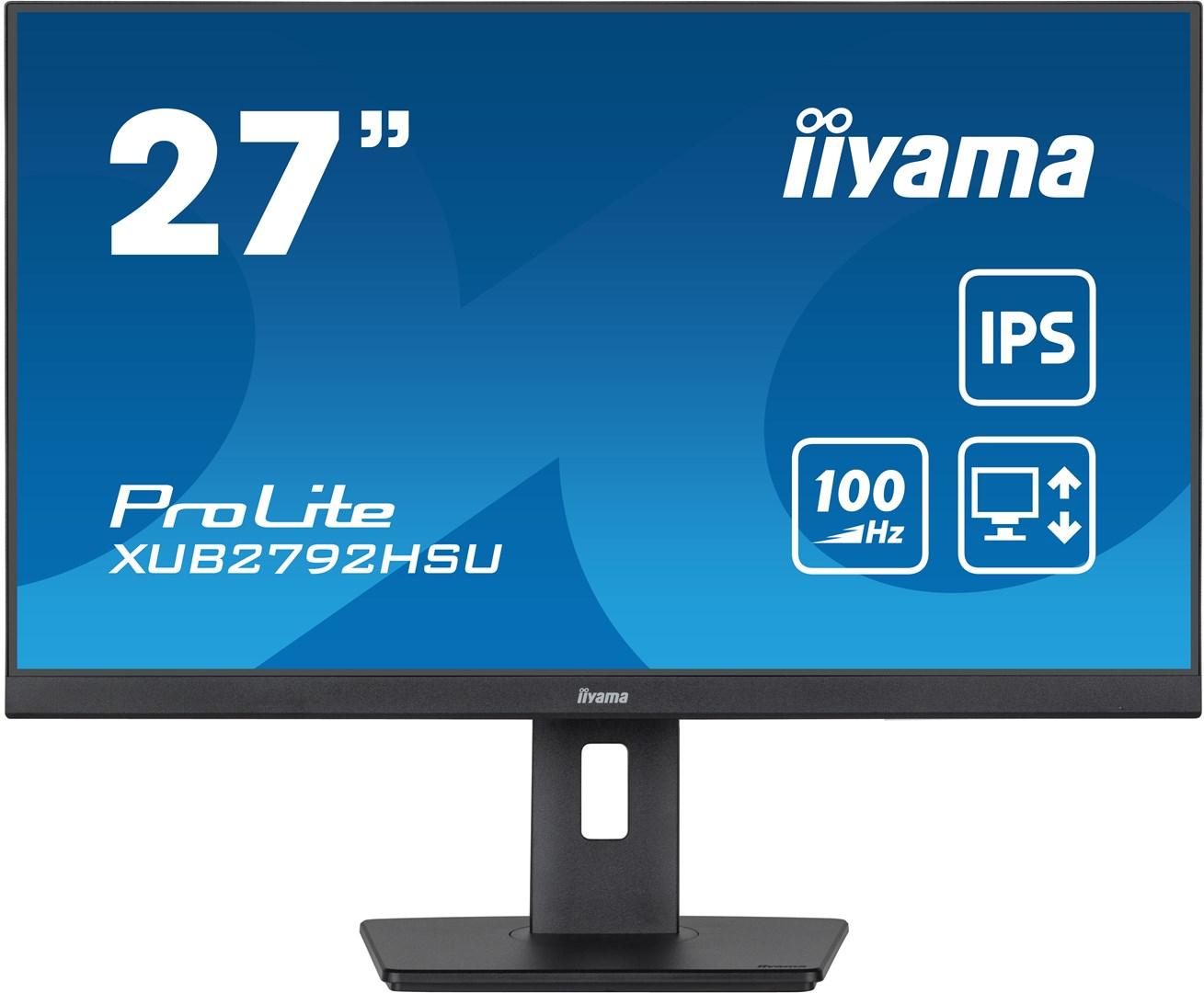 iiyama ProLite XUB2792HSU-B6 27" IPS 1920 x 1080 (Full HD) HDMI DisplayPort 100Hz