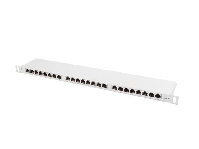 Patchpanel Cat6 24-porte 0,5U - Lanberg billede
