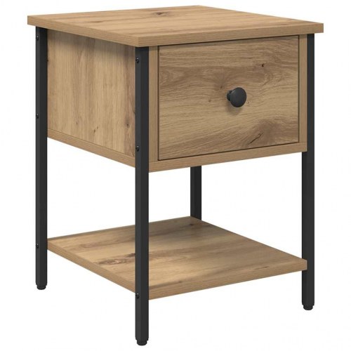 Sengebord 2 stk artisan eg 34 x 35,5 x 45 cm Konstrueret træ