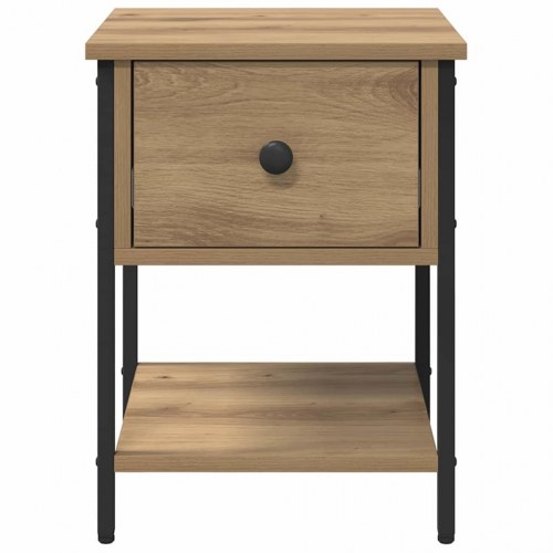 Sengebord 2 stk artisan eg 34 x 35,5 x 45 cm Konstrueret træ