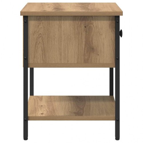 Sengebord 2 stk artisan eg 34 x 35,5 x 45 cm Konstrueret træ