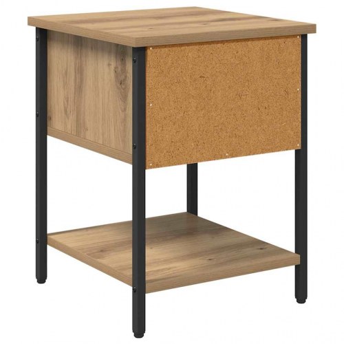 Sengebord 2 stk artisan eg 34 x 35,5 x 45 cm Konstrueret træ