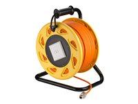Netværkskabel tromle Cat 7a S/FTP 90 m - Goobay, RJ-45 hun-hun, LSZH billede