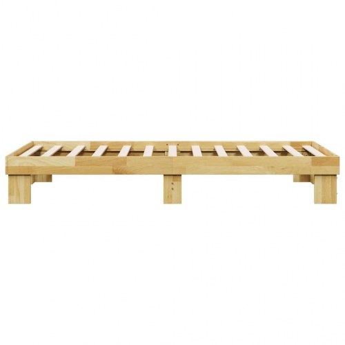 Sengeramme uden madras 100x200 cm Massivtræ Eg