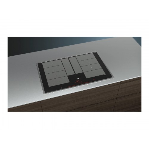 Induktionskogeplade Siemens iQ700 EX845LYC1E 80 cm - sort/rustfrit stål
