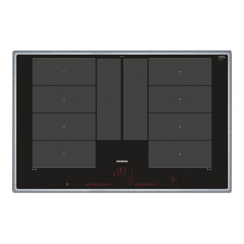 Induktionskogeplade Siemens iQ700 EX845LYC1E 80 cm - sort/rustfrit stål
