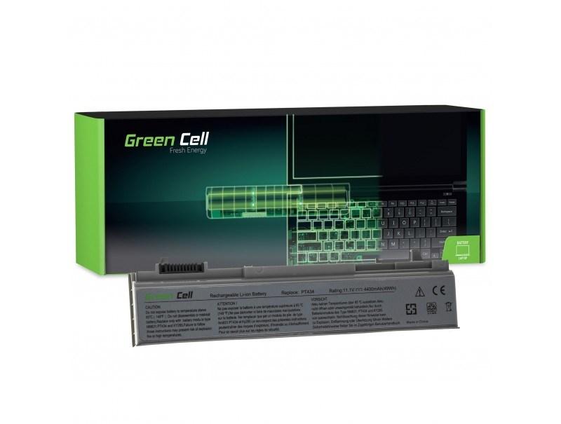 Laptop batteri Green Cell til Dell (DE09) 11,1 V 4.400 mAh, sølv