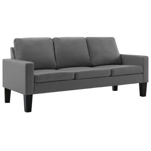 2 personers sofa kunstlæder grå