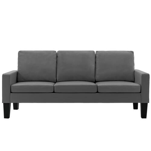 2 personers sofa kunstlæder grå