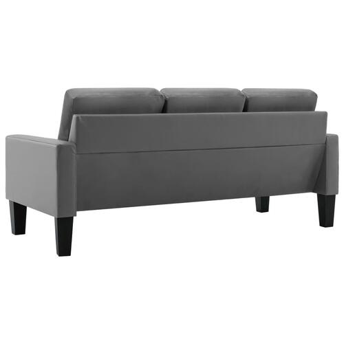 2 personers sofa kunstlæder grå