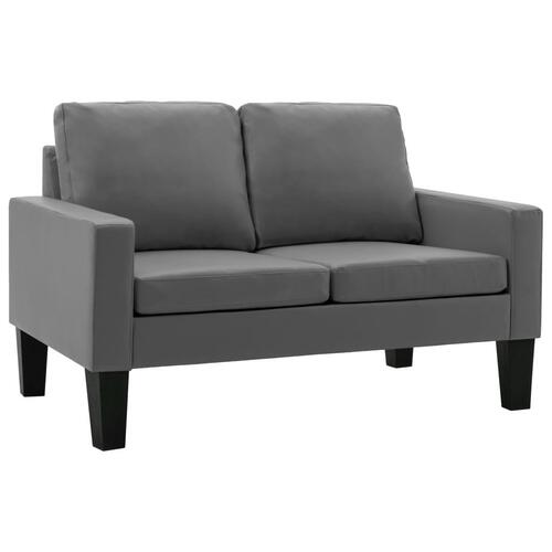 2 personers sofa kunstlæder grå