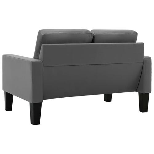 2 personers sofa kunstlæder grå