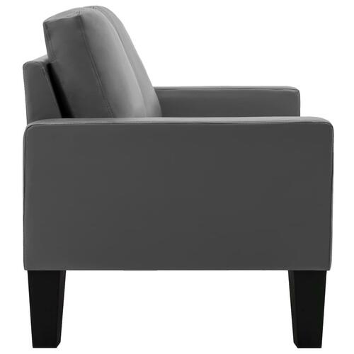 2 personers sofa kunstlæder grå