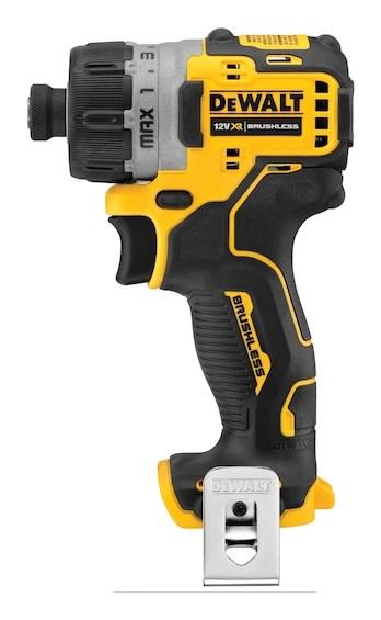 Skruemaskine DeWALT 12 V DCF601N-XJ - børsteløs, 1 100 o/min (gul/sort)
