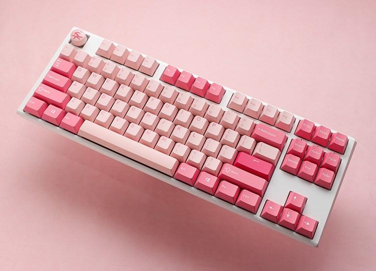 Tastatur gaming Ducky One 3 TKL – Gossamer Pink (USB, mekanisk, US)