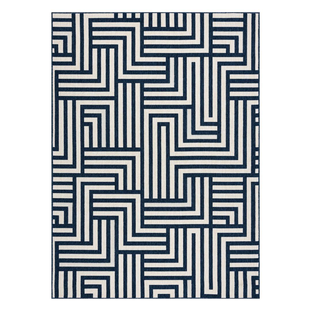 Gulvtæppe Hakano - Wink Maze, cremefarvet, 160×230 cm
