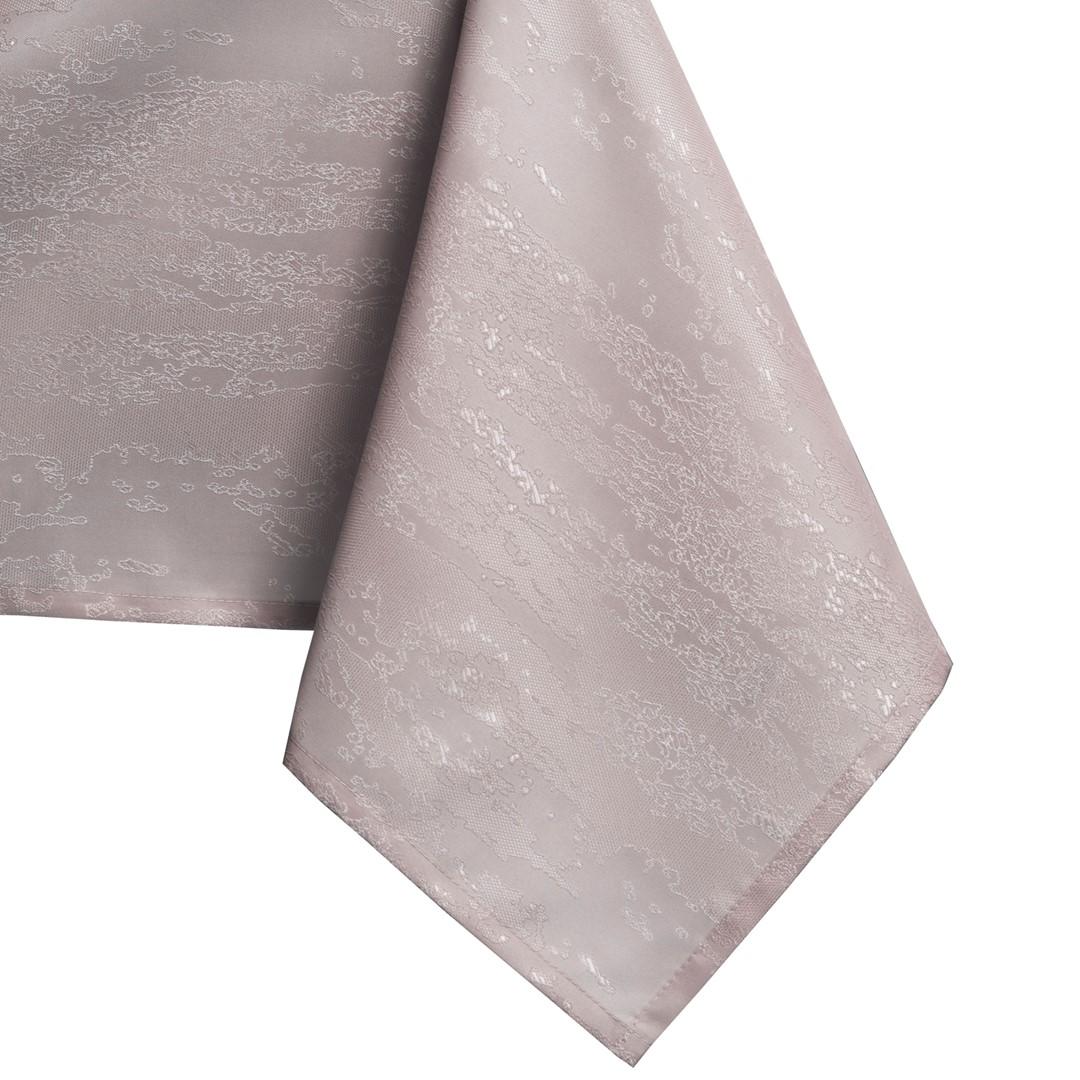 Bordløber AmeliaHome Vesta - pudderlyserød, præget, 30×80 cm
