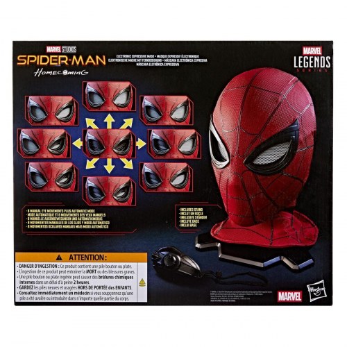 Marvel Spider-Man elektronisk maske - rød plastik hjelm (voksen/barn 14+)