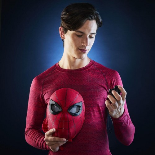 Marvel Spider-Man elektronisk maske - rød plastik hjelm (voksen/barn 14+)