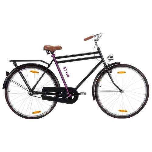 Hollandsk herrecykel 28 tommer hjul 57 cm stel