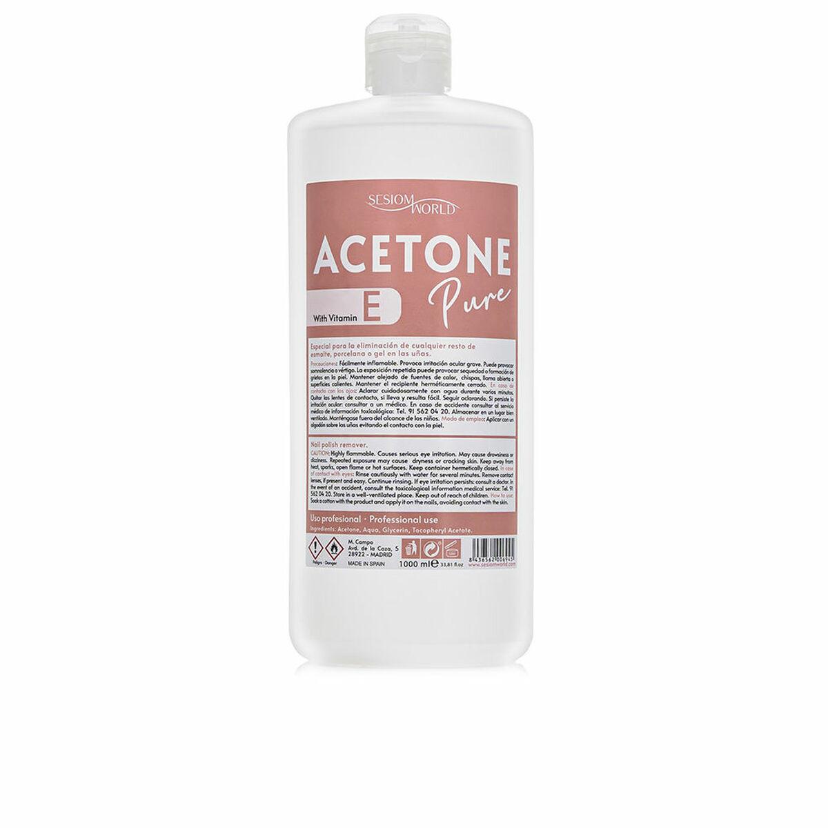 Neglelakfjerner acetone SesioMWorld ACETONE PURE 1 L