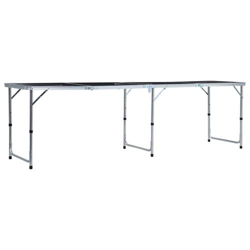 Foldbart beer pong-bord med kopper og bolde 240 cm