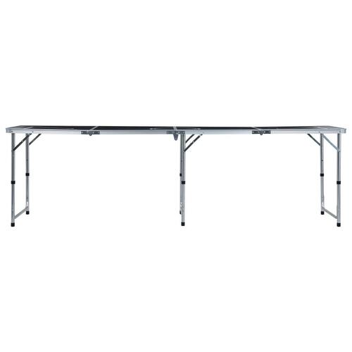Foldbart beer pong-bord med kopper og bolde 240 cm