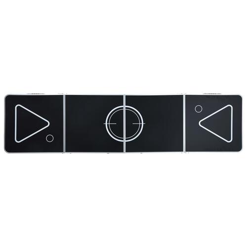 Foldbart beer pong-bord med kopper og bolde 240 cm
