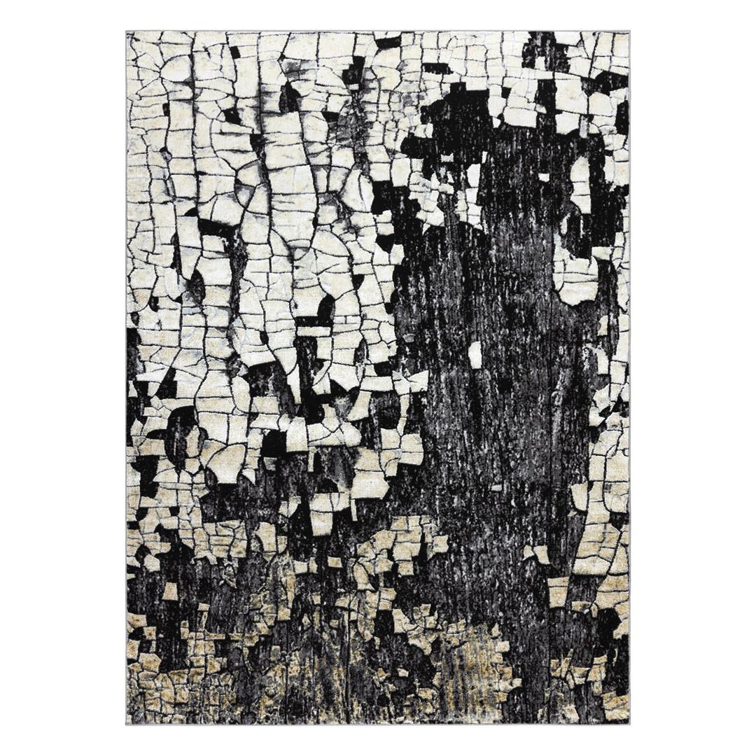 Gulvtæppe - Hakano Welli Brick, sennepsgul 160×220 cm