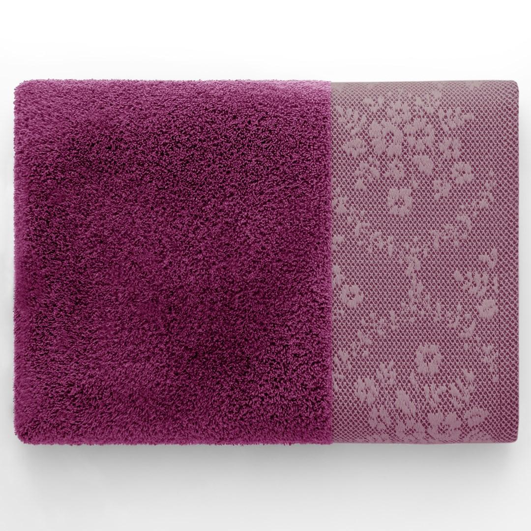 Håndklæde 50×90 cm - AmeliaHome Crea, vinrød bomuld