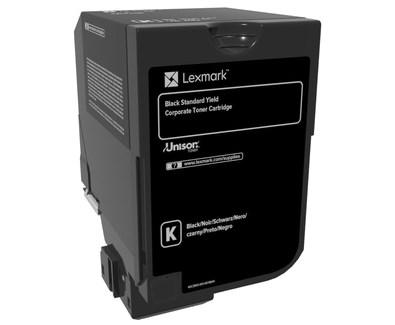 Toner til printer – Lexmark 74C2SKE, sort, standardkapacitet, original billede