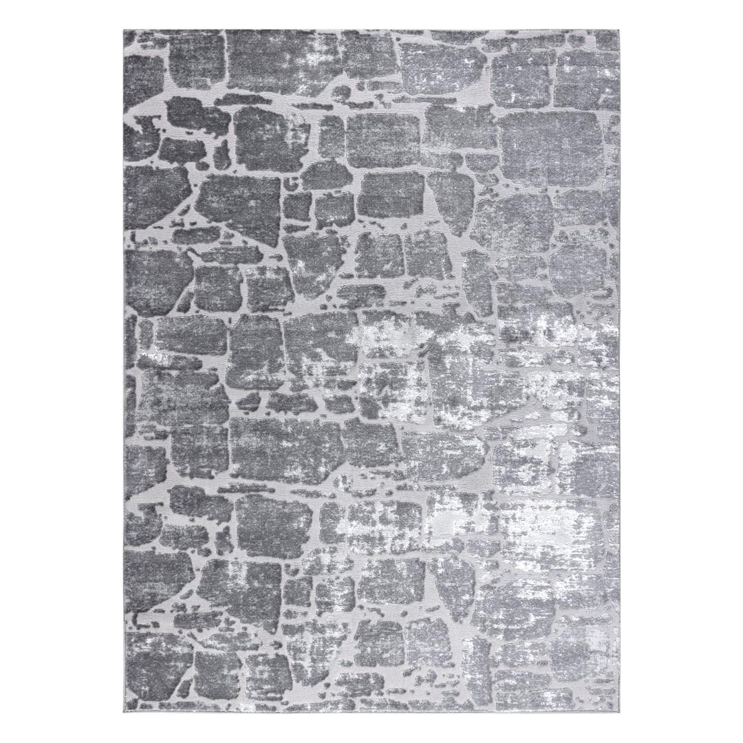 Gulvtæppe Hakano Trex Brick 80×150 - grafit/grå