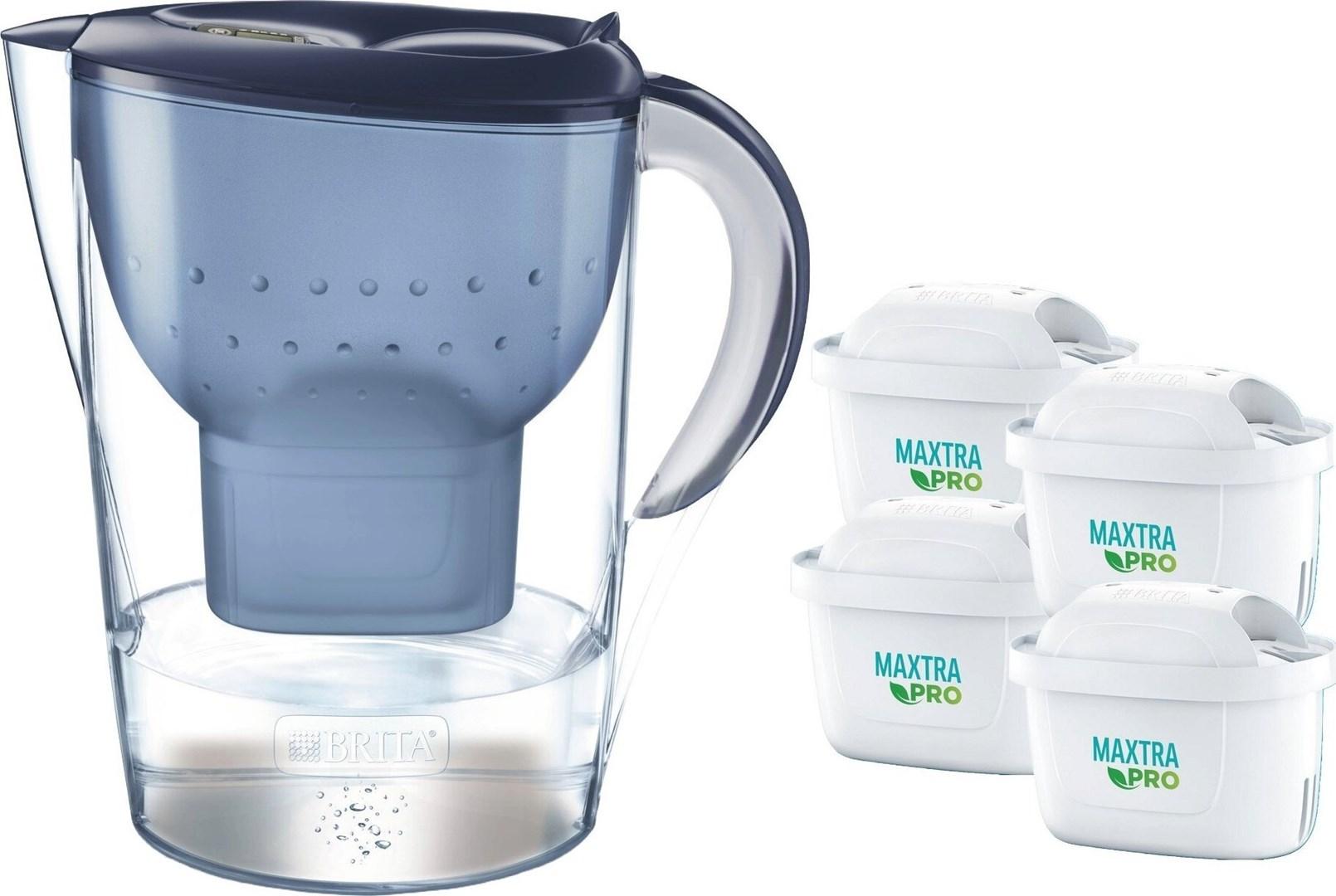 Vandfilterkande BRITA Marella XL blå + 4 MAXTRA-filtre billede