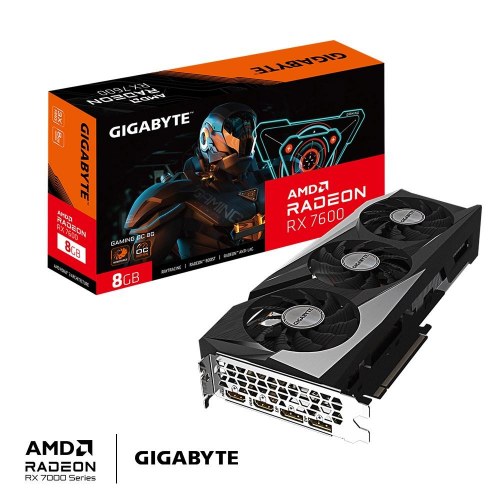 Grafikkort Gigabyte Radeon RX 7600 Gaming OC 8GB GDDR6