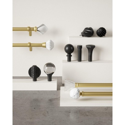 Gardinstang sæt Umbra Pleat – guld