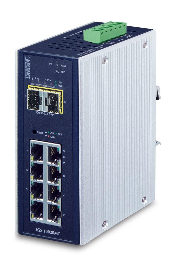 Netværksswitch Planet IGS-10020MT Managed L2+ Gigabit, sort billede