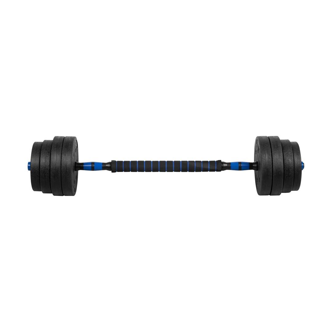 Håndvægte justerbare 2x15 kg Rebel Active med forbindelsesstang