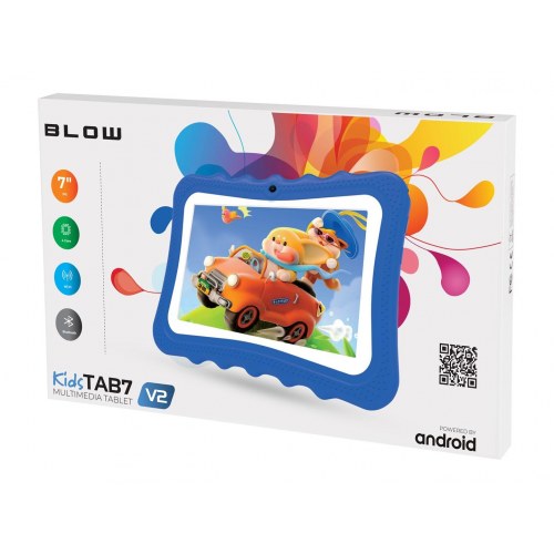 Tablet til børn BLOW KidsTAB7 V2 7" - blå etui, 4/32 GB, 2 MP