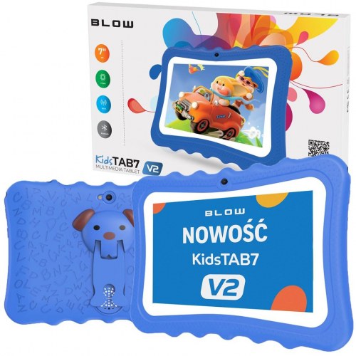 Tablet til børn BLOW KidsTAB7 V2 7" - blå etui, 4/32 GB, 2 MP