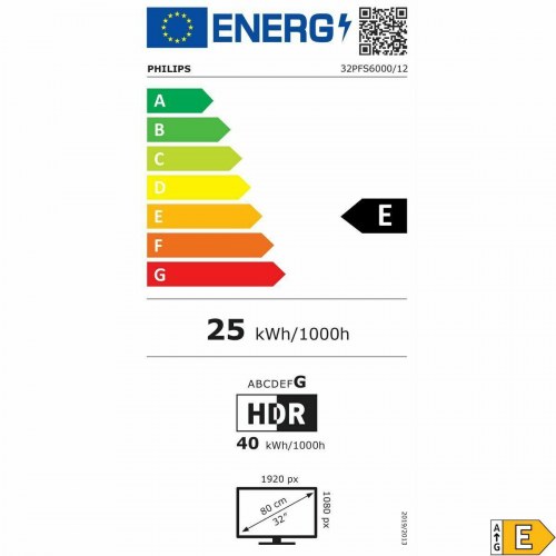 Smart TV Philips 32" 32PFS6000 - Full HD LED HDR