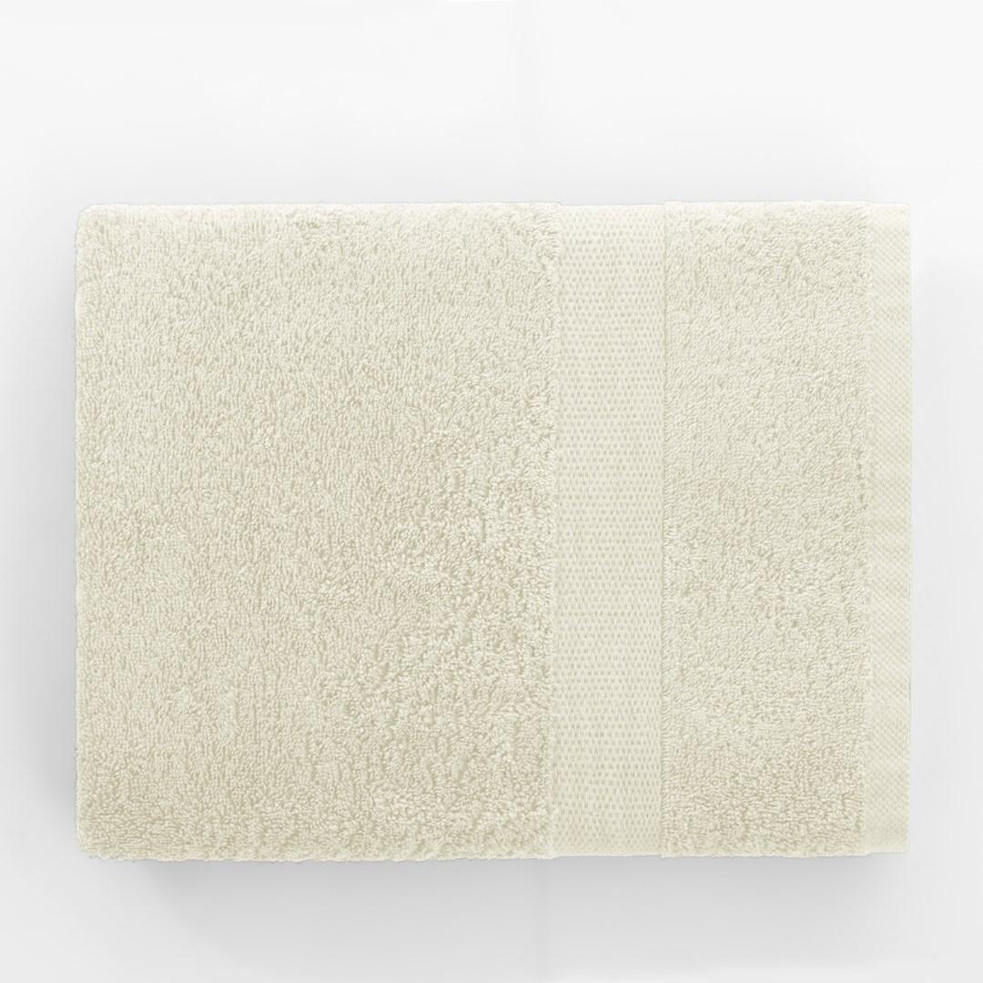 Håndklæde 70x140 cm - cremefarvet bomuld, Marina