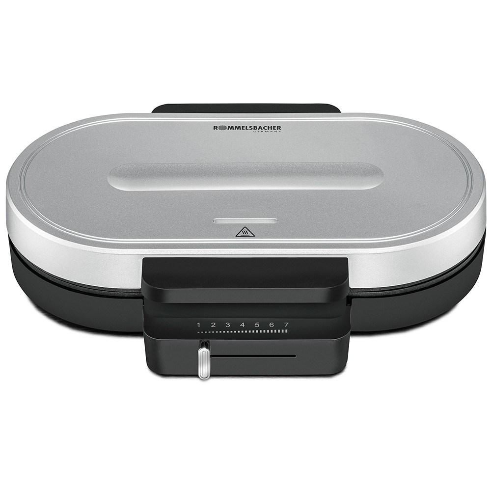 Vaffeljern - Rommelsbacher WA 1250, 2 hjertevafler, 1.250 W, sølv