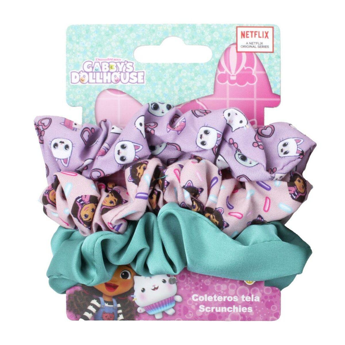 Hårelastikker - Gabbys Dollhouse, pink 3-pak