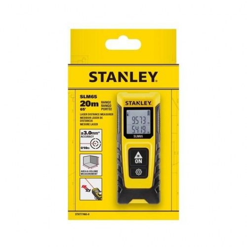 Laser afstandsmåler STANLEY SLM65 – sort/gul, 20 m