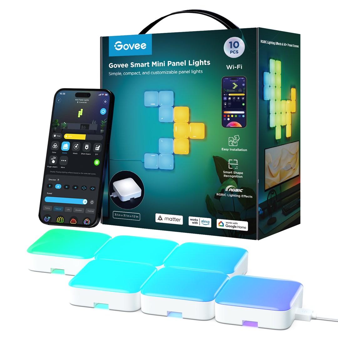 Smarte lyspaneler Govee H8069 - Small light panels (10 stk.)